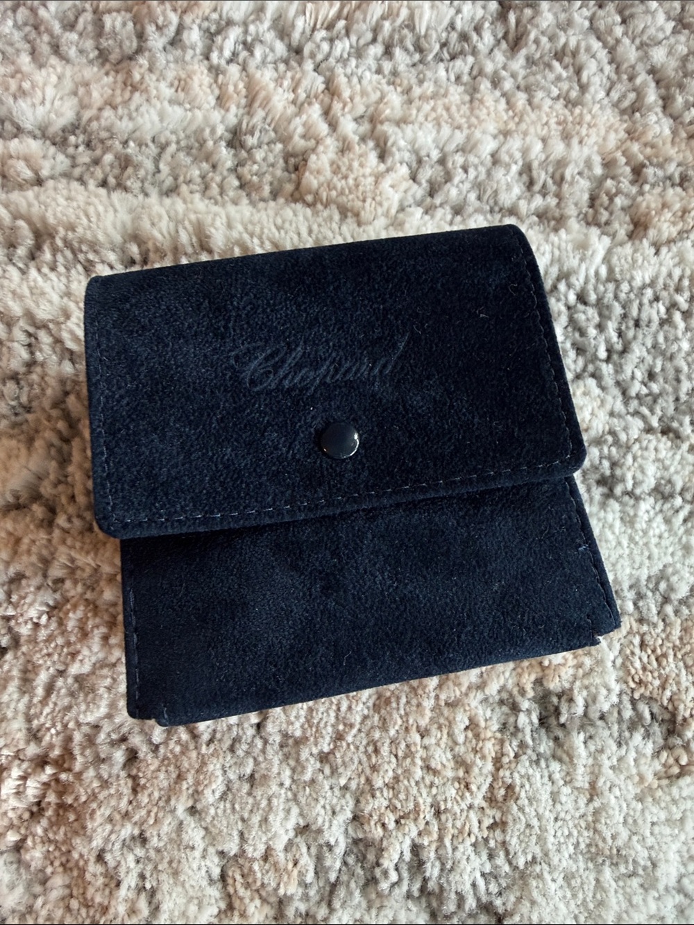 Chopard Black Suede Jewelry Pouch